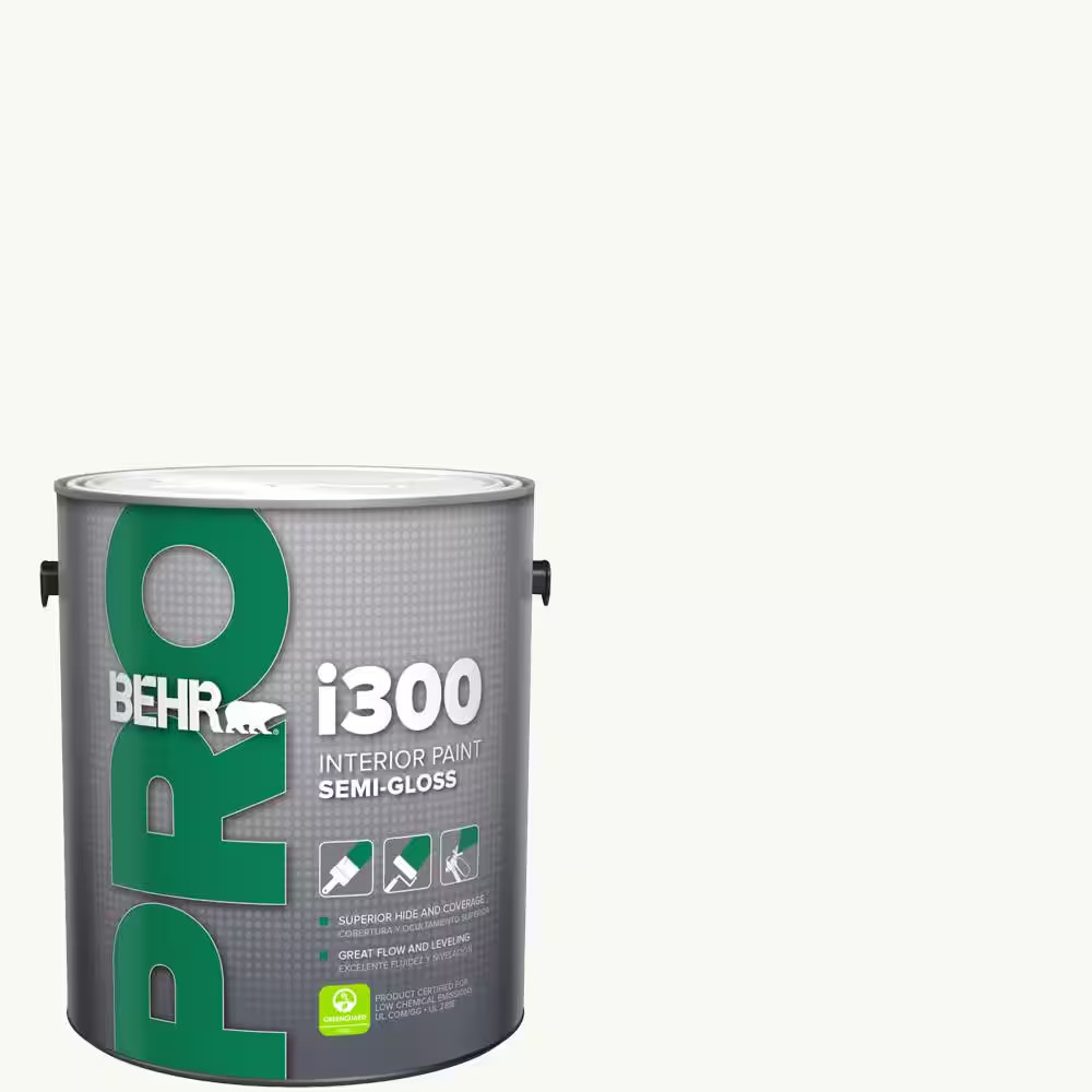 1 Gal. #PR-W15 Ultra Pure White Semi-Gloss Interior Paint