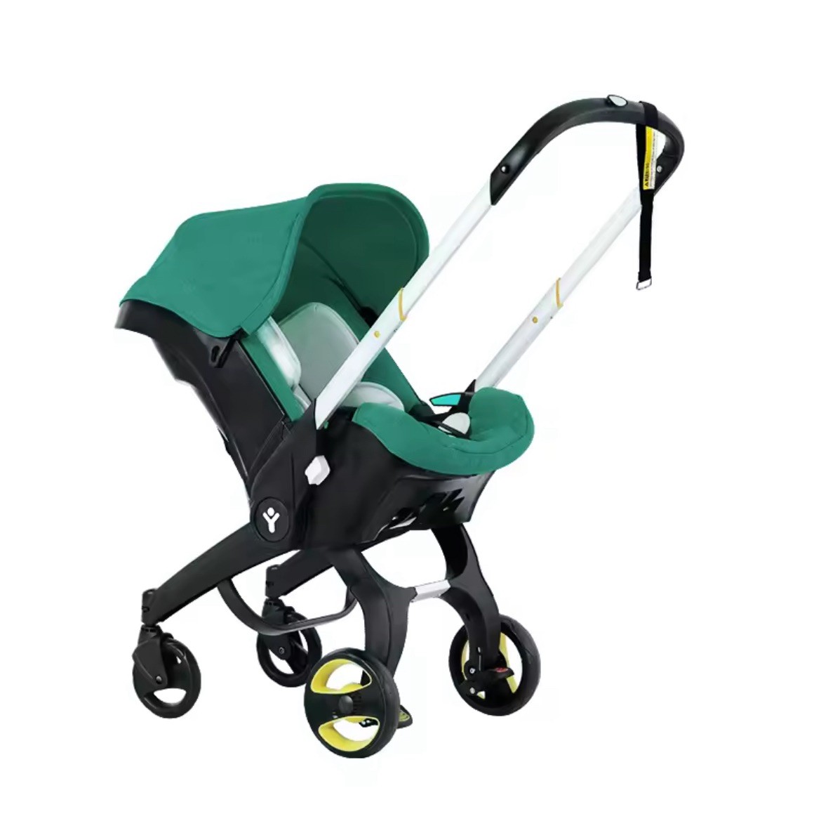 Green Compact 4-in-1 Baby Stroller & Car Seat Travel System for Newborns