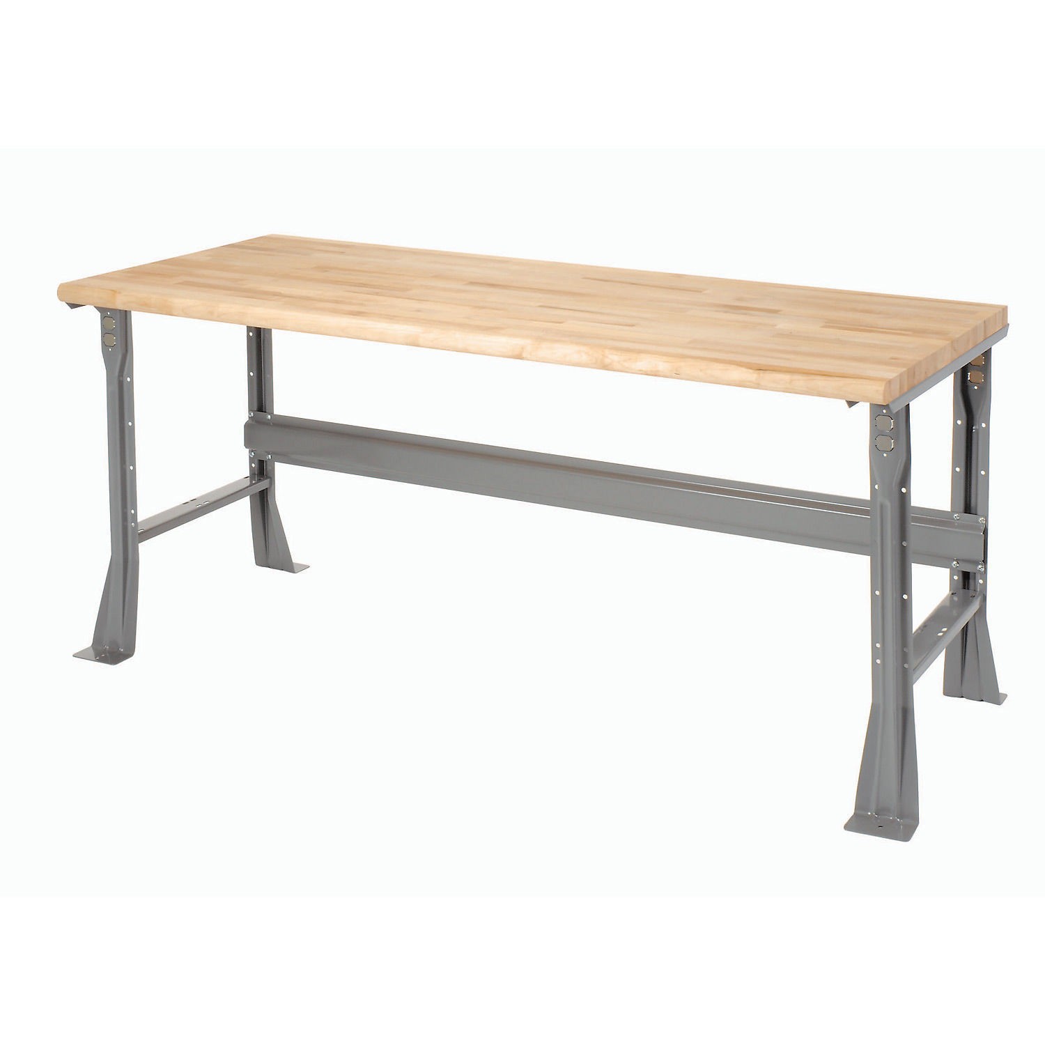 Fixed Height Workbench Flared Leg 72"W x 36"D x 34"H 1-3/4" Maple Top Safety