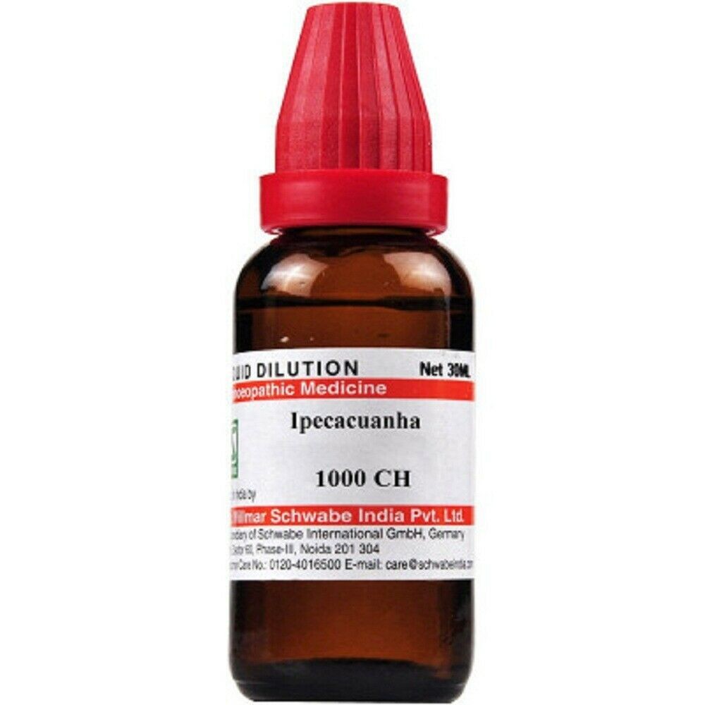 Willmar Schwabe Homeopathy Ipecacuanha (30 ML) (Select Potency)