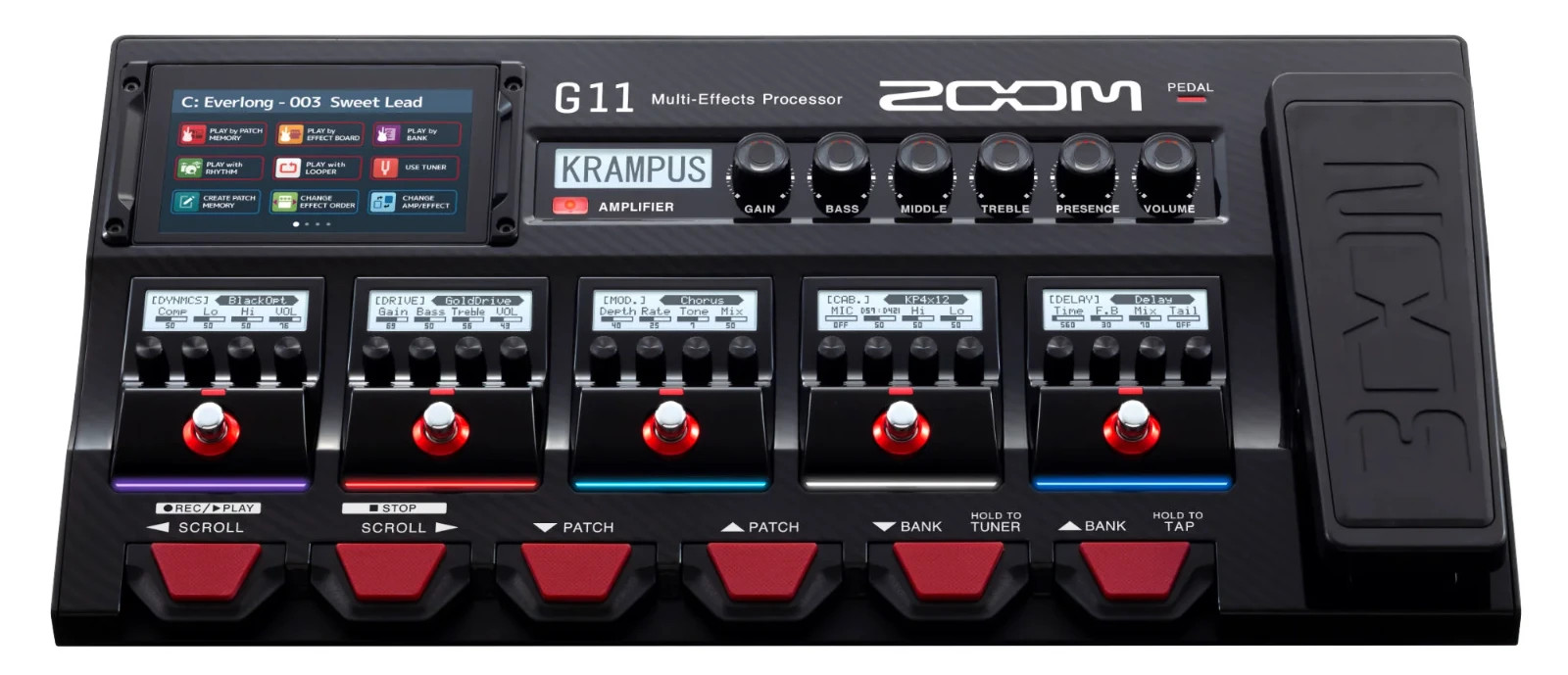 Zoom Multi-Effects G11 Processor with Expression Pedal PRO