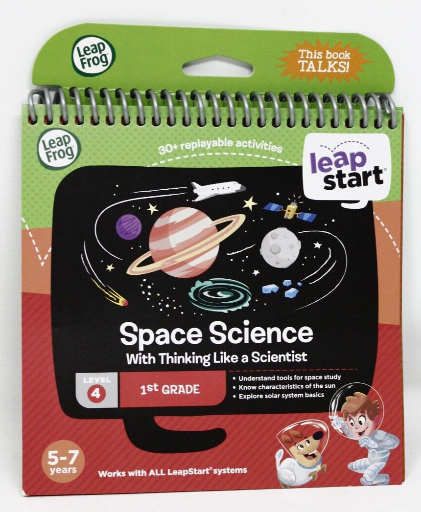 LeapFrog LeapStart Space Science Activity Book Level 4, 1st Grade Ages 5-7