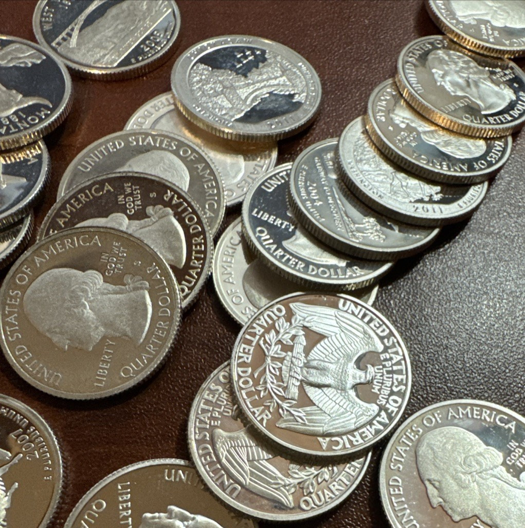 Proof Washington Quarters Roll of 40 Random Dates