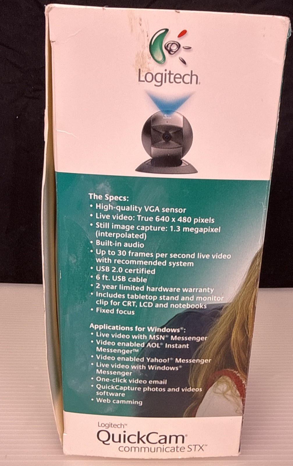 Logitech Quickcam Communicate STX Webcam For PC New Open Box