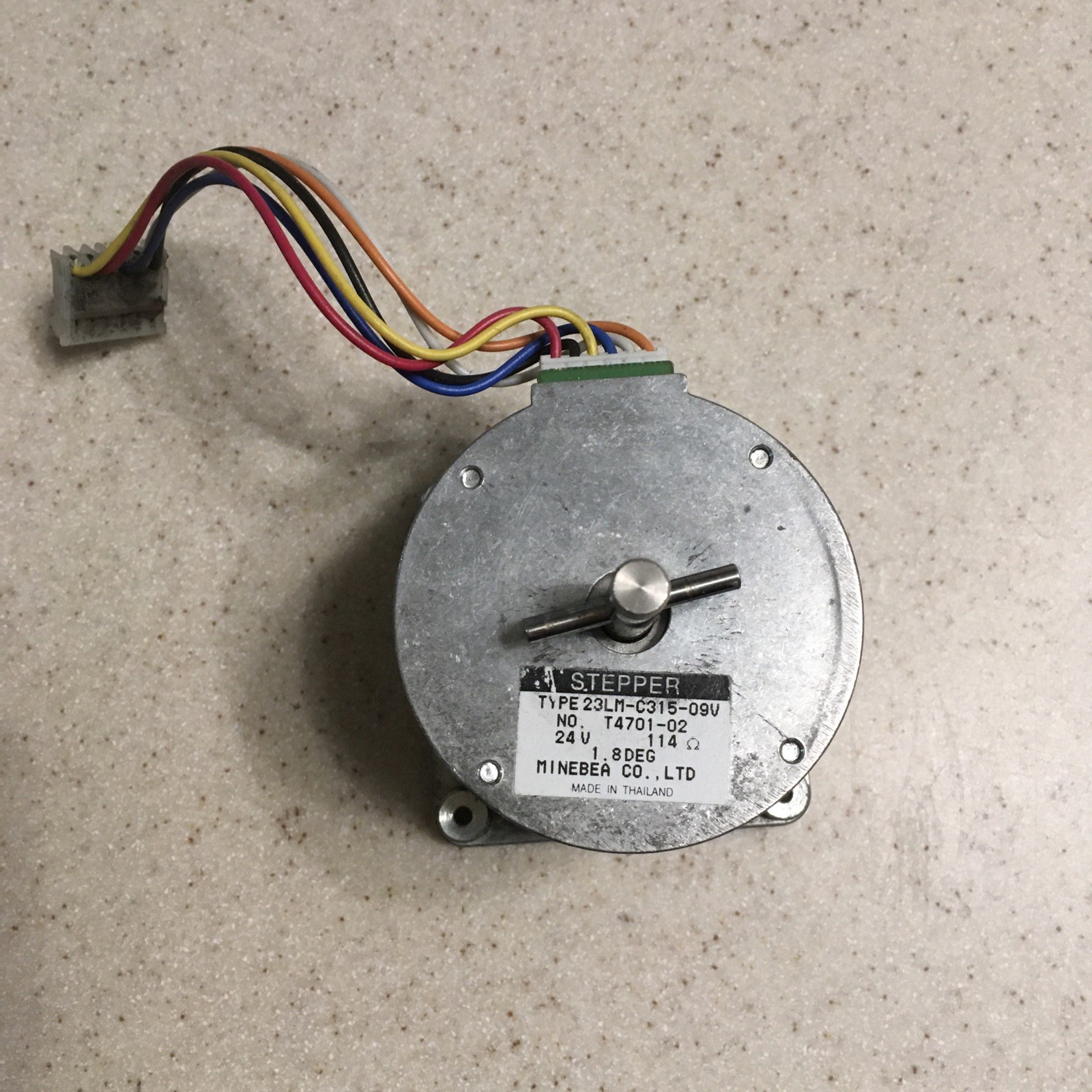 ASTROSYN MINEBEA 23LM-C315-09V 24V 0.21A 1.8W MINI ANGLE STEPPER MOTOR