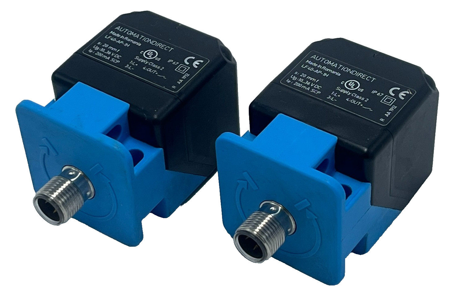 LOT OF 2 AUTOMATION DIRECT LF40-AP-1H Inductive Proximity Sensor 20mm Range