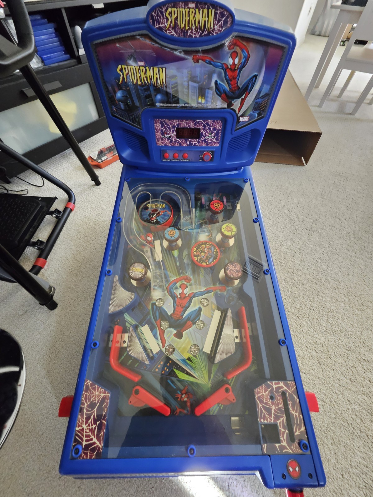 2002 MARVEL SPIDERMAN FUNRISE PINBALL Tabletop RARE