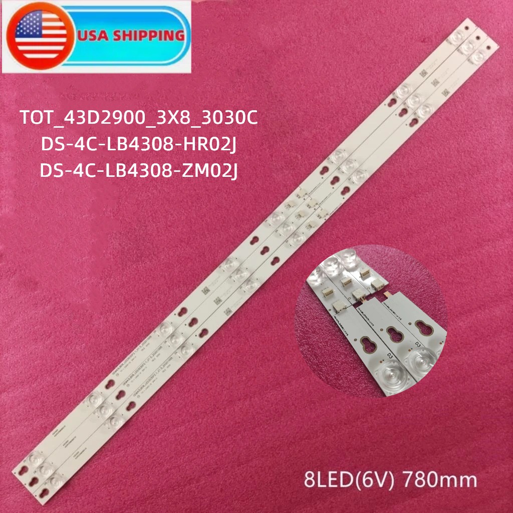 LED Backlight(3)For 43UC6306 43UC6406 43U67EBC 43S405LDAA 43S403TBAA 43S303TBAA