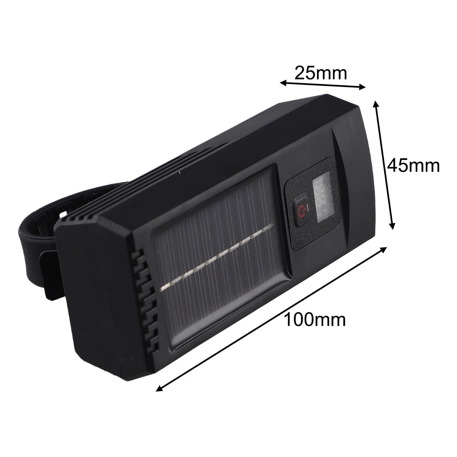 Multi Functional LED Bicycle Headlight with Solar and USB Charging Capabilities