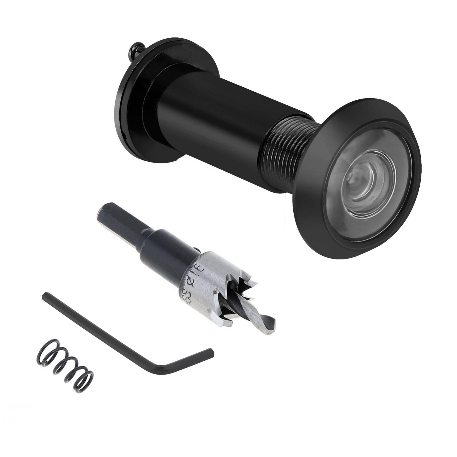 Peep Holes, Peephole 200° Wide Viewing Angle for Front Door Drill & Allen Wrench
