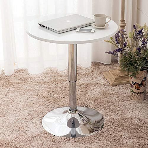 Bar Table Set 3 Pcs Adjustable Counter Height Bar Stools 360°Swivel Pub Kitchen