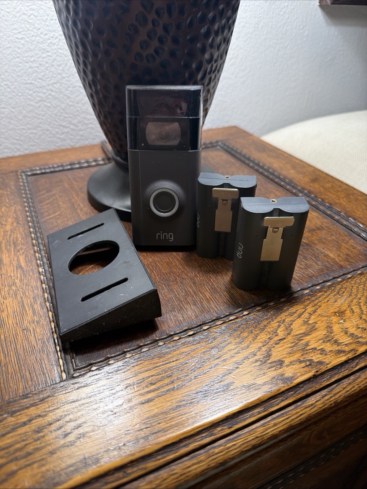 RING Doorbell Two Batteries Angle Mount