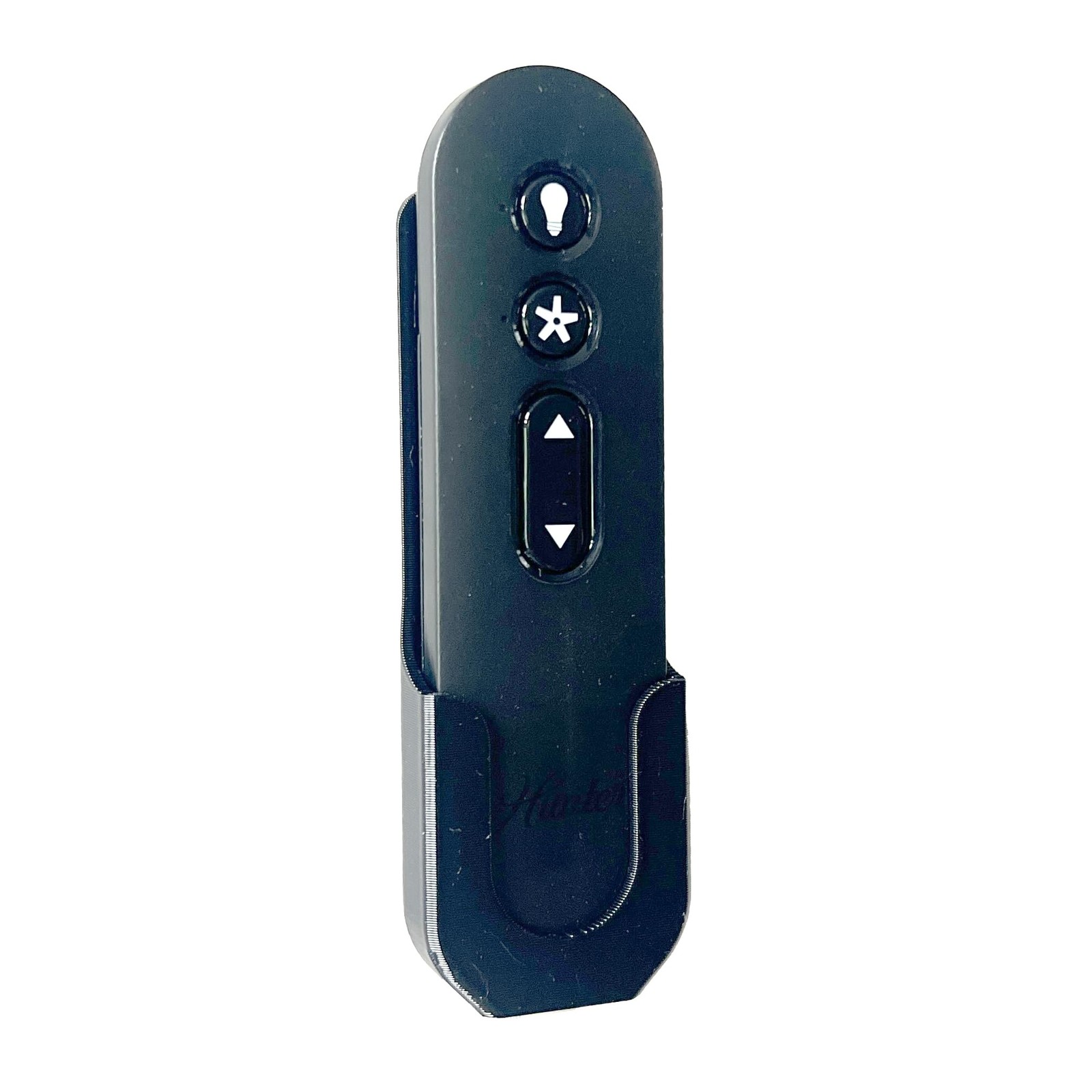 Hunter Ceiling Fan Remote Control Wall Mount Holder, Black, 3D Printed Black