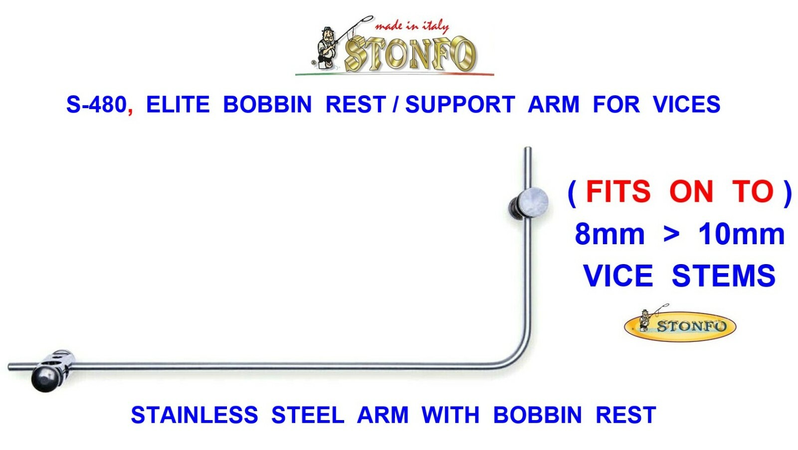 STONFO 480 ELITE BOBIN REST SUPPORT ARM FOR FLY TYING VICE SALMON TROUT FLIES