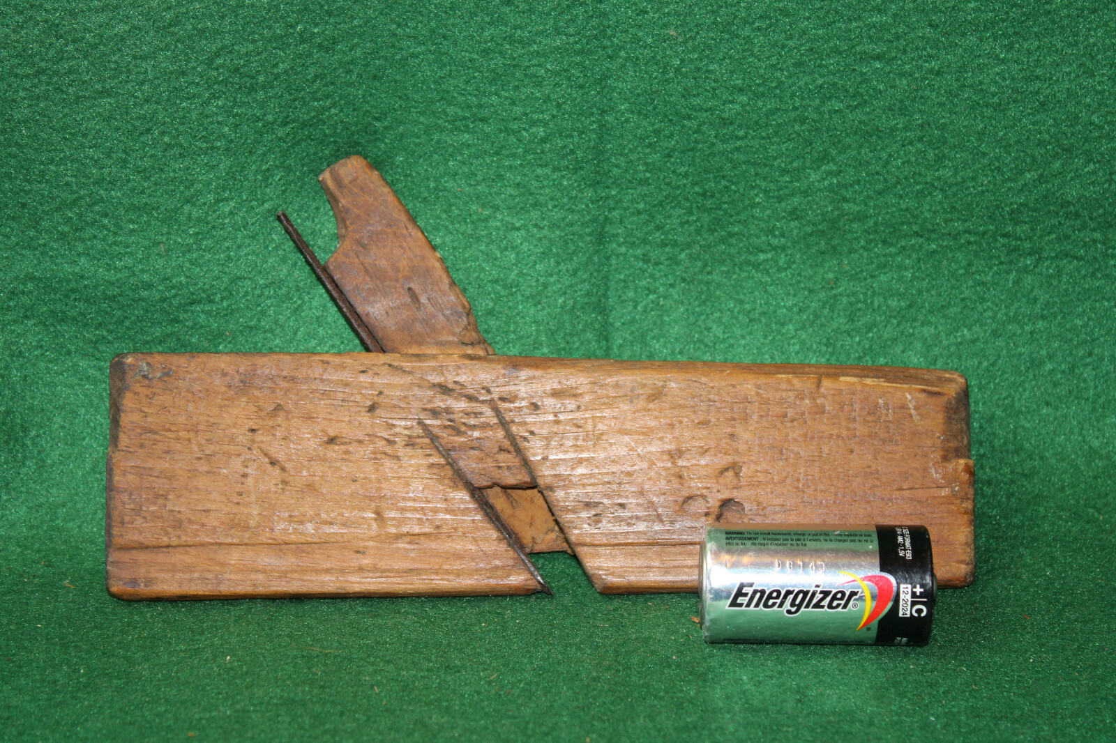 Antique Vintage Handmade Early 1800's 3/8" Round Moulding Plane Inv#PD03