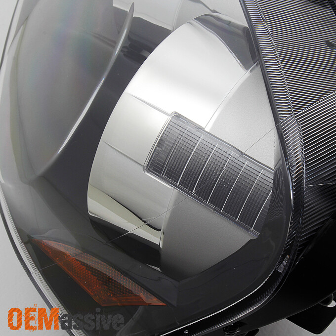Fit 2005-2006 RSX Integra DC5 Black Clear Headlights Front Lamp Replacement Pair