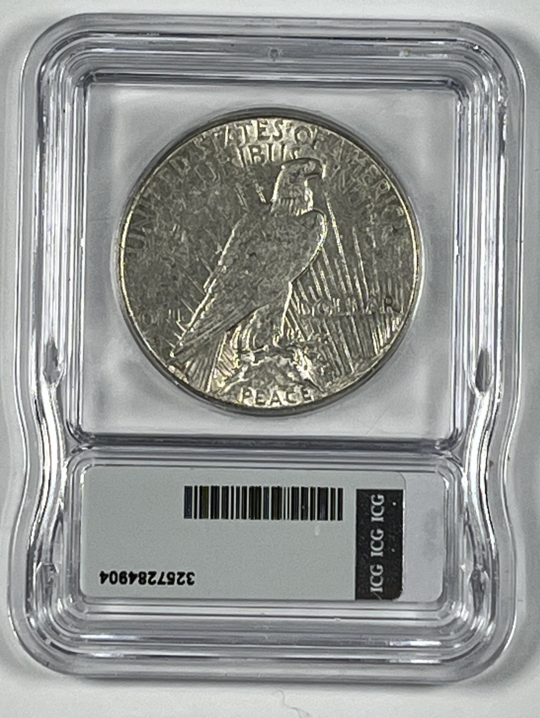 1927-S Peace Dollar : ICG EF45