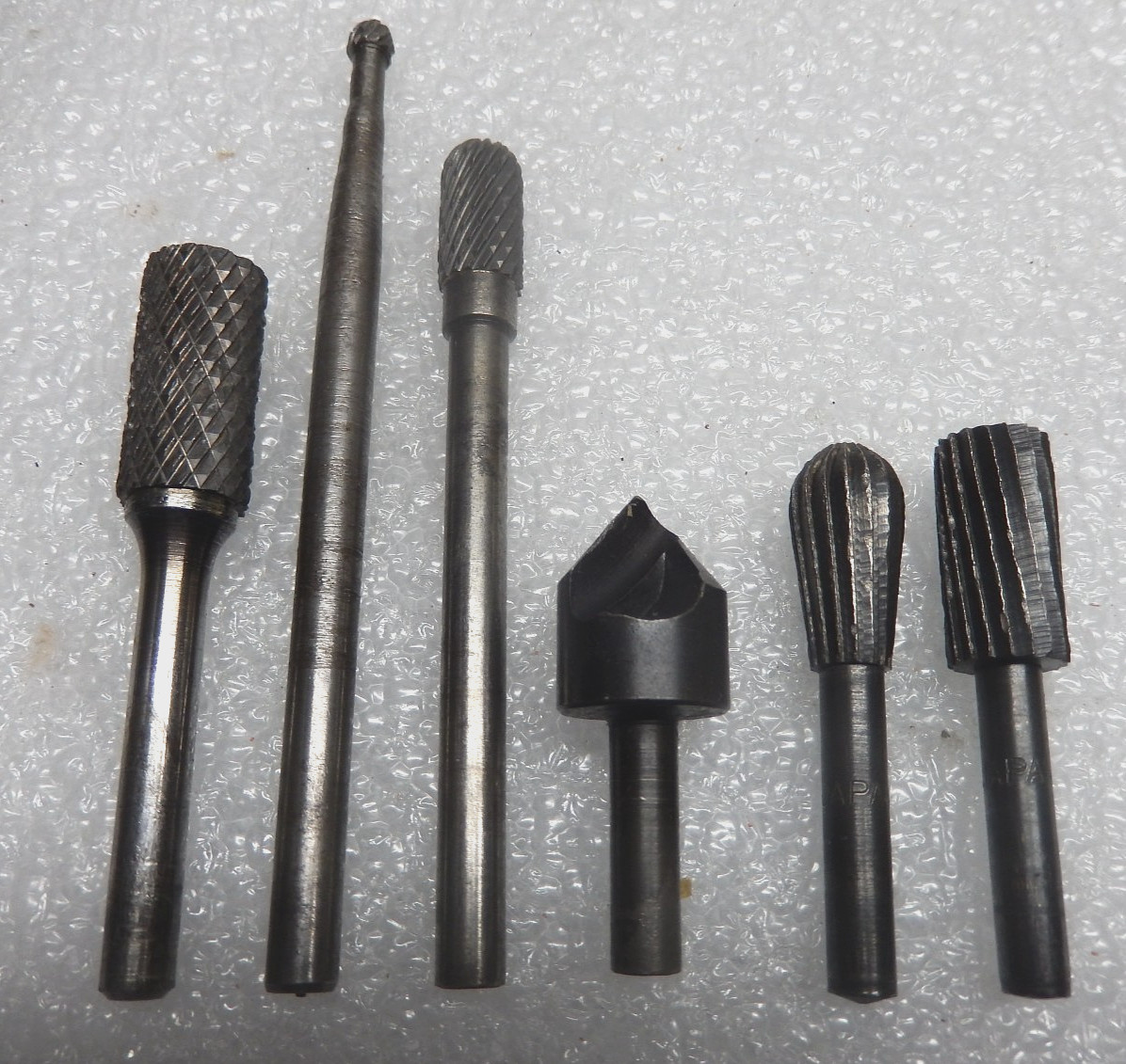 (6) Vintage 1/4" Carbide Rotary Burr Bits