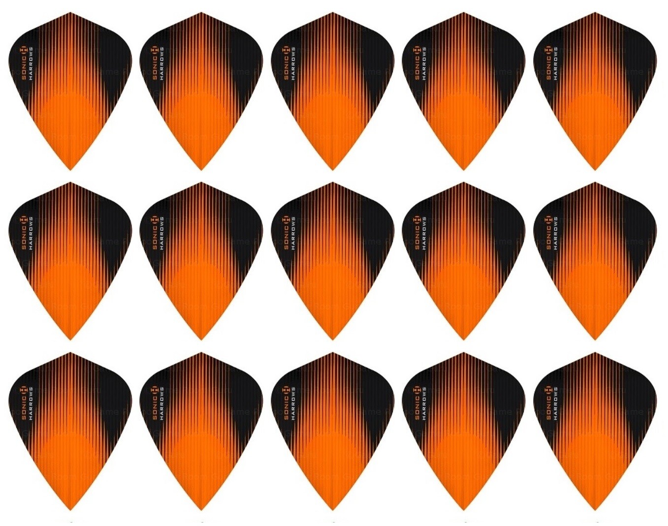 5 New Sets Harrows Sonic Kite Dart Flights – Ships w/ Tracking - Orange