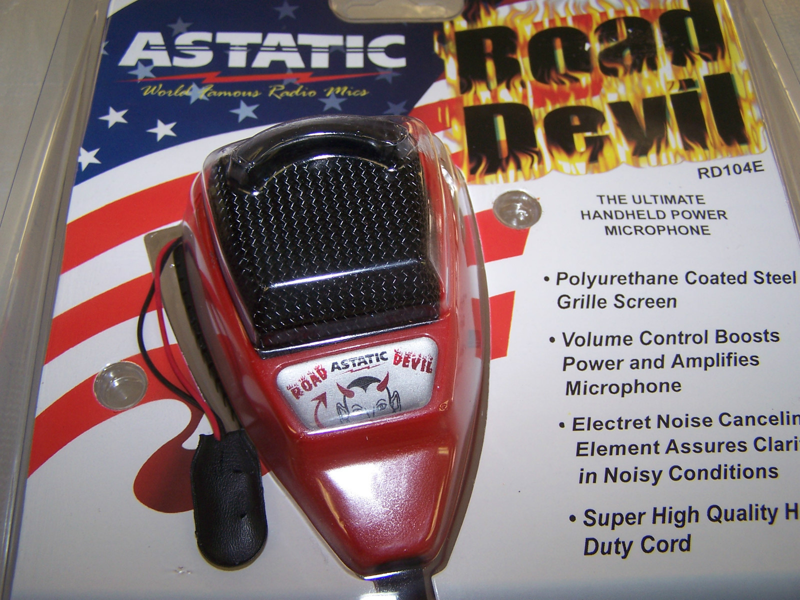 Astatic RD104EDX1 RED HAND MICROPHONE