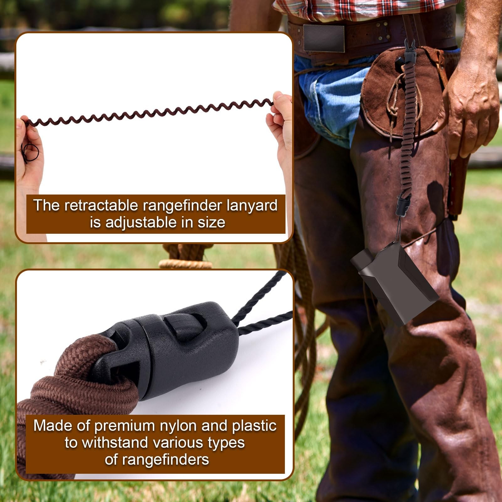 Gosknor Rangefinder Tether Dark Brown
