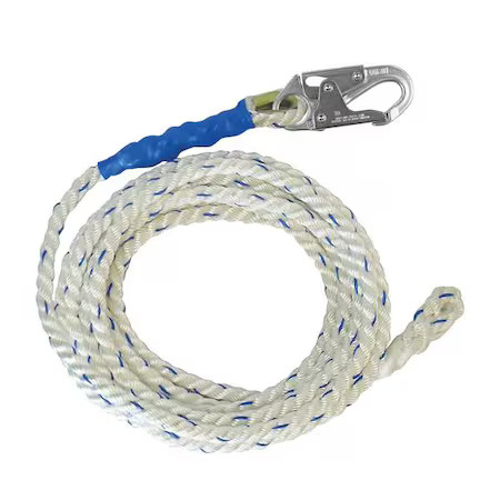 Falltech 8200 Vertical Lifeline, White, Steel Hardware