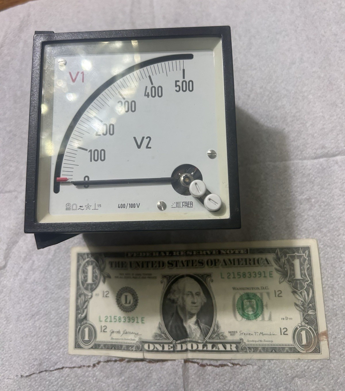 ESAM Dual AC Voltmeter V1/V2 400/100V Phase Selector Ship Mounting Marine PMS