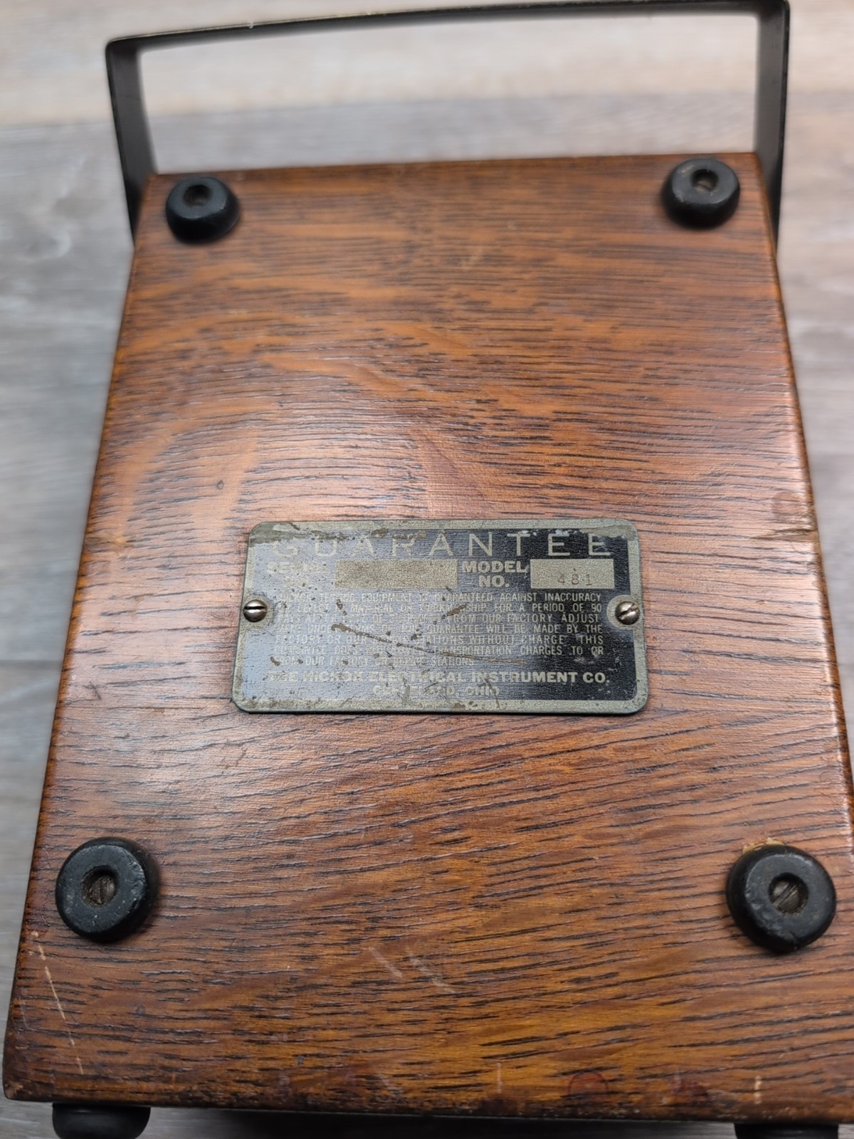 Vintage, Hickok AC Voltmeter Model 481, In Wood Case Untested