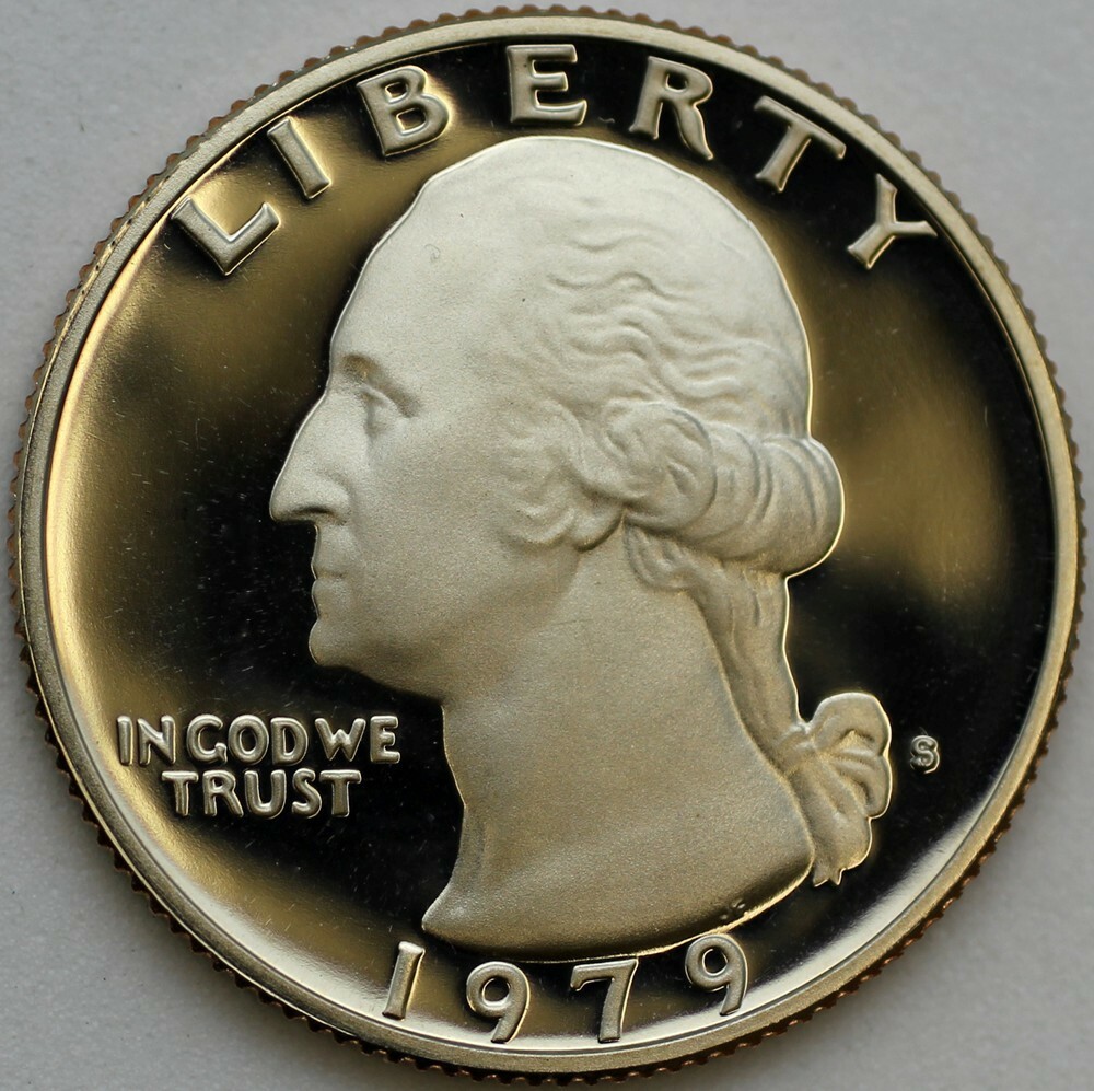 1979-S Type 2 Proof Washington Quarter - T2 "Clear S"