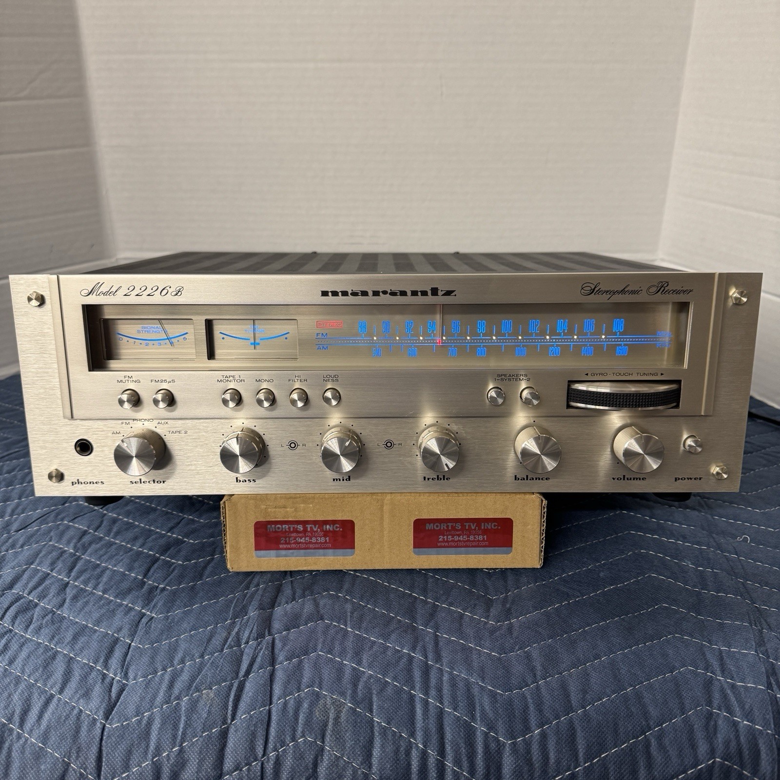 MARANTZ 2226B VINTAGE AM/FM STEREO RECEIVER - SERVICED - CLEANED - TESTED