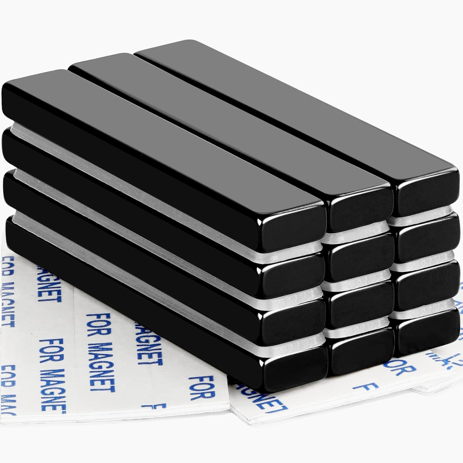 Strong Neodymium Bar Magnets - Waterproof Rare Earth Magnets with Epoxy Coating