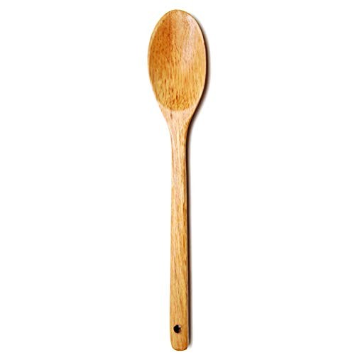 (1 Pack) 12.5" Wooden Cooking Tuner Spoon for Mixing, Baking, Serving Kitchen