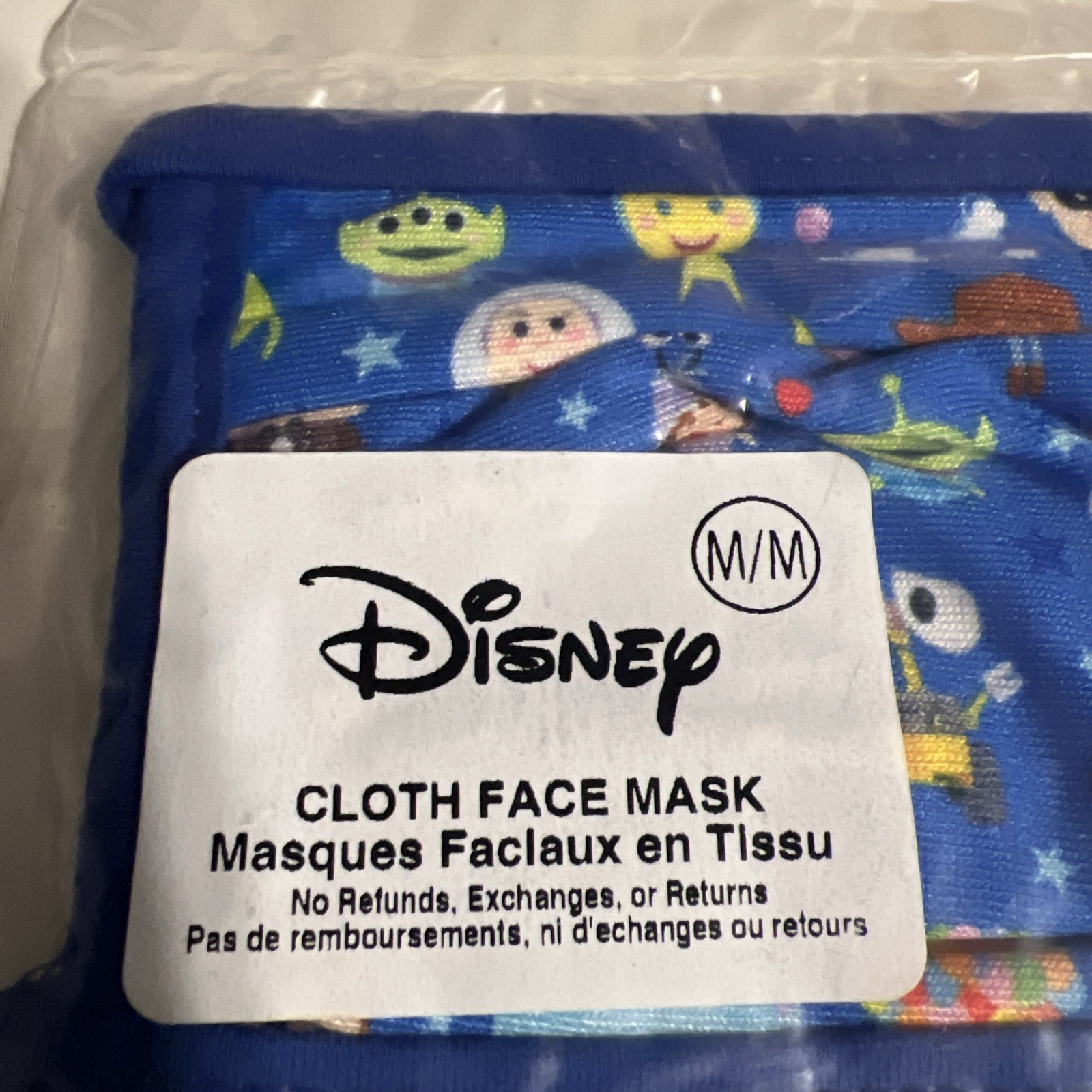 Disney Parks Pixar Characters Cloth Mask New medium ￼