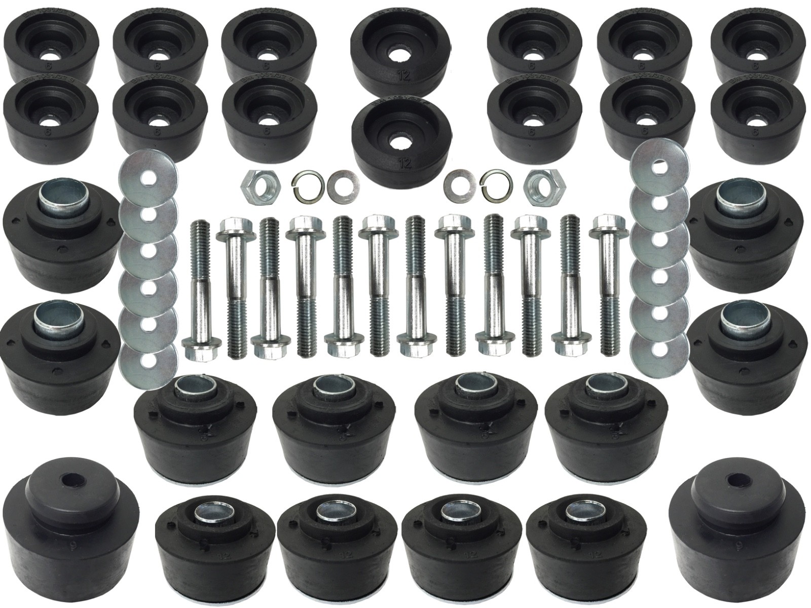 1973-1977 GM Subframe A-Body Mount OE Style Rubber Bushings & Hardware Kit