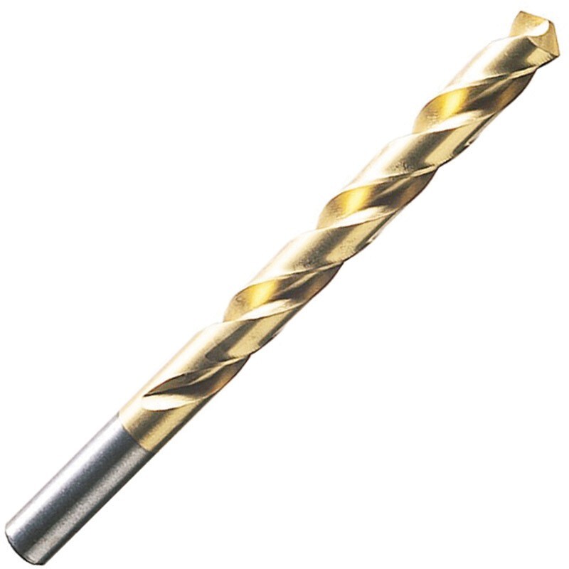 1/4" HSS Jobber Length Drill - General Purpose - Gold (TiN) Coated - 12 pieces