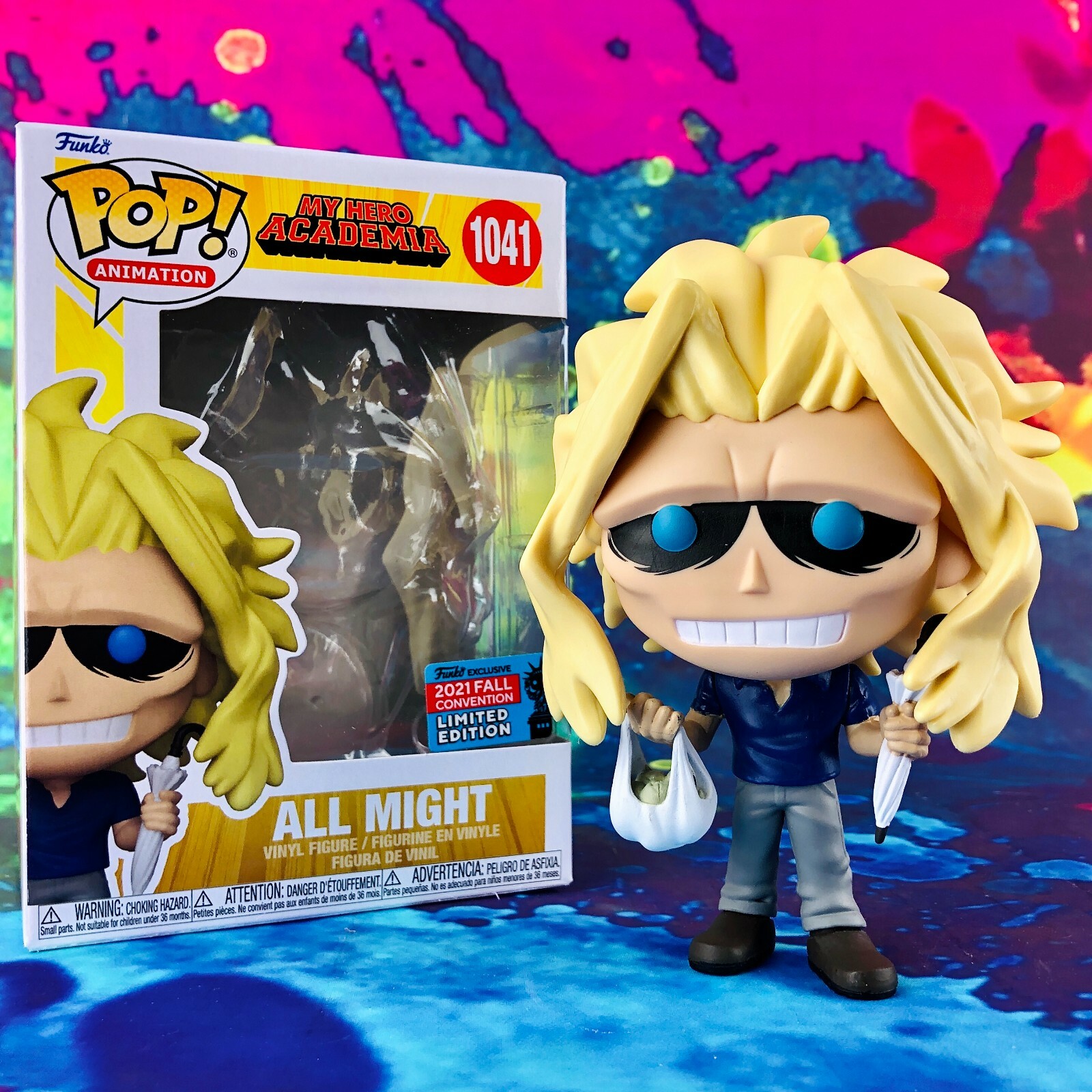 All Might with Bag and Umbrella 2021 NYCC Gamestop Exclusive MHA Funko POP!