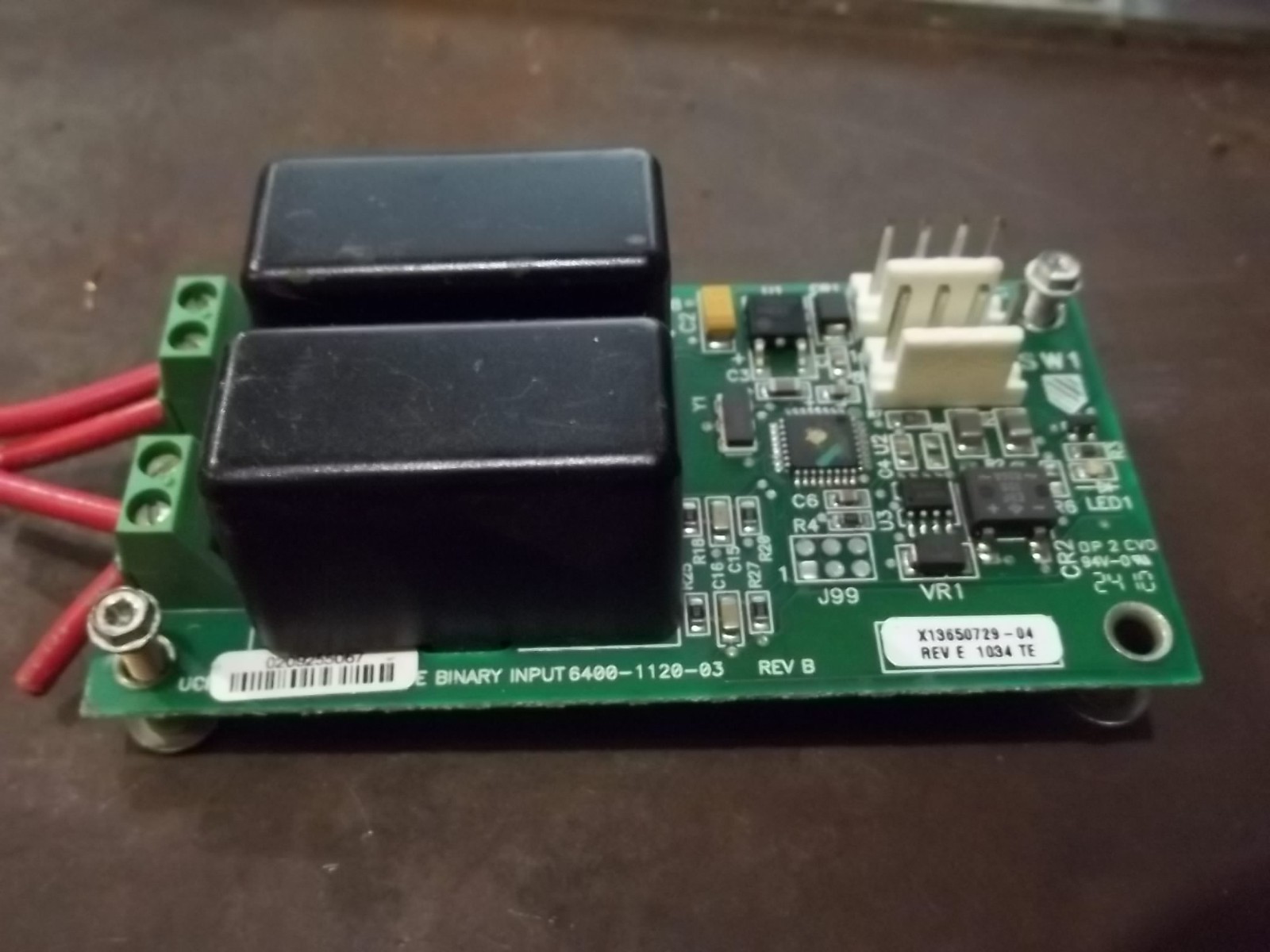 TRANE X13650729-04 BINARY INPUT CIRCUIT BOARD (WL21-3)
