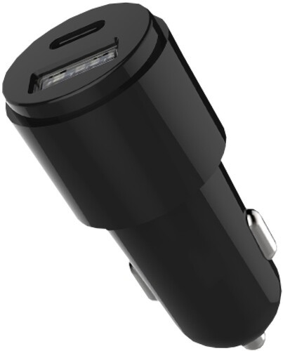 GEMS -USB-C 23W Car Charger: Black [New ] Black