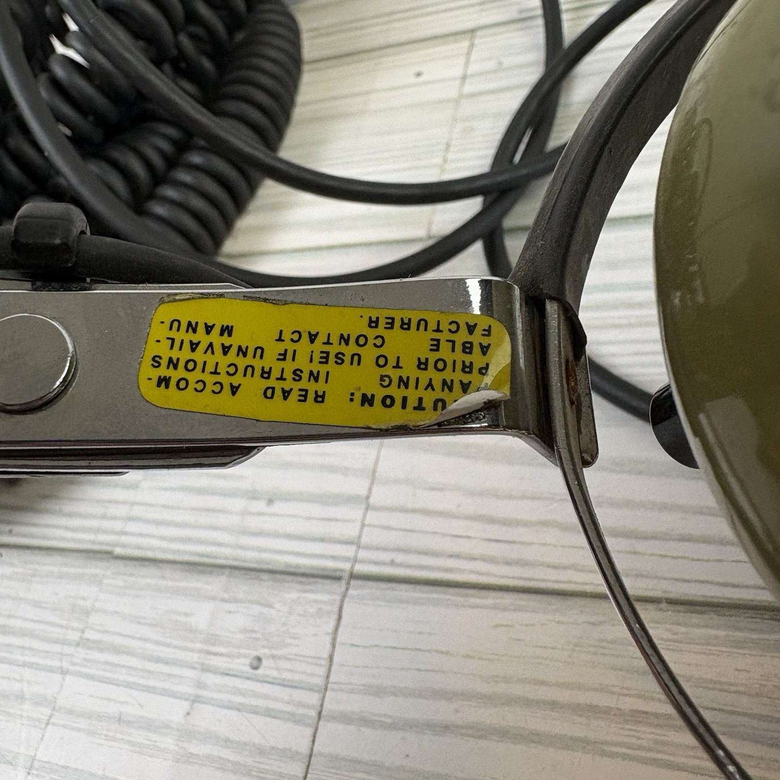 David Clark Aviation Headset W/ Boom Mic M-1A As-is Untested