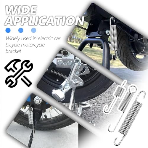 6PCS Motorcycle Kickstand Springs,Antirust Stand Side Kickstand Spring
