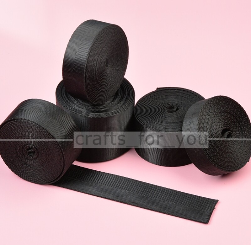 20/25/32/38/50MM Polyester Webbing Tape Herringbone Twill Fabric Strap Bag Craft