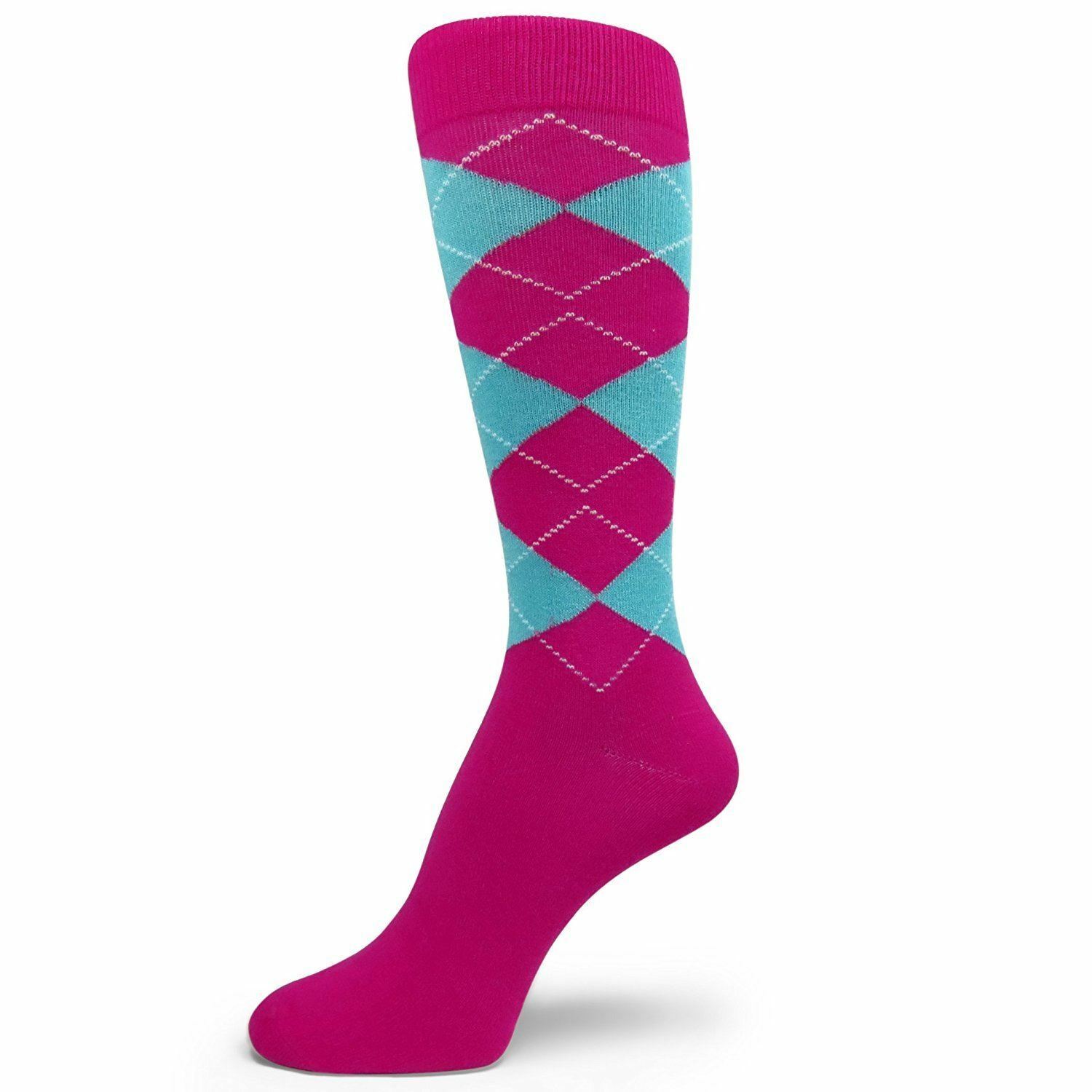 Spotlight Hosiery shades of PINK Men Groomsmen dress Socks (Hot Pink, Light Pink
