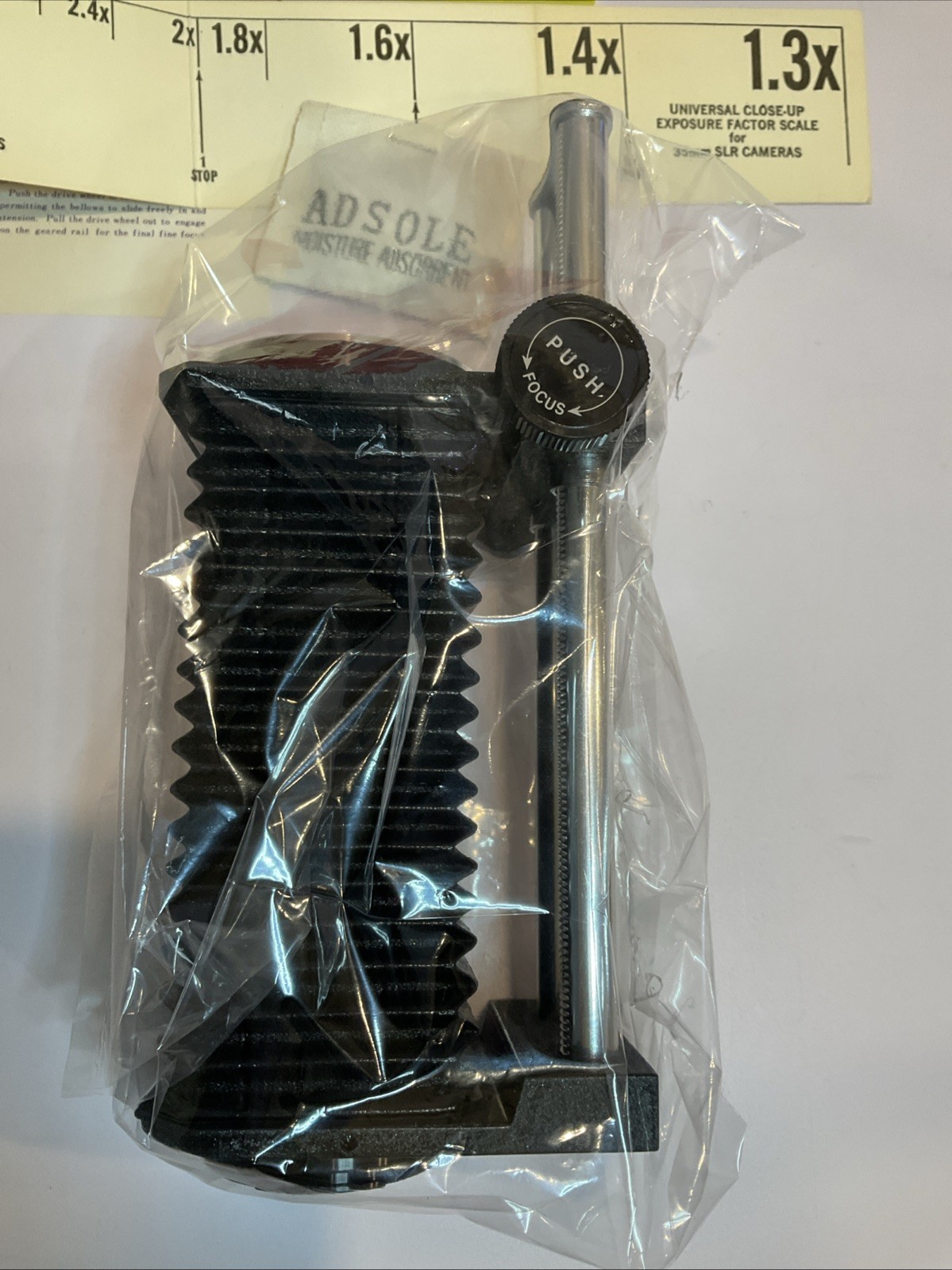 Spiratone "Rapid-rail" Macrobel Macro Camera Bellows for Nikon Mount Rare Box