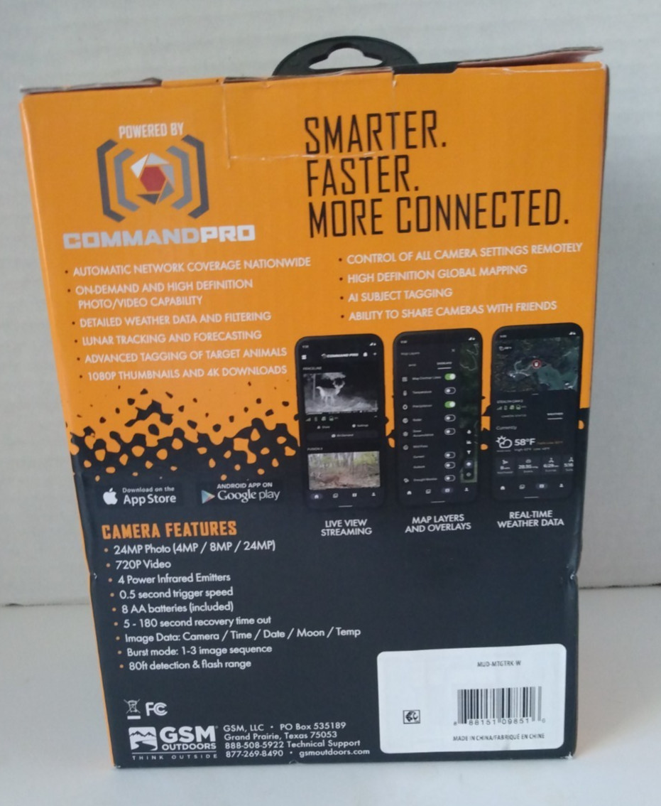 MUDDY MITIGATOR 2.0 Cellular Trail Camera Field Ready Pack Batteries + SD Card