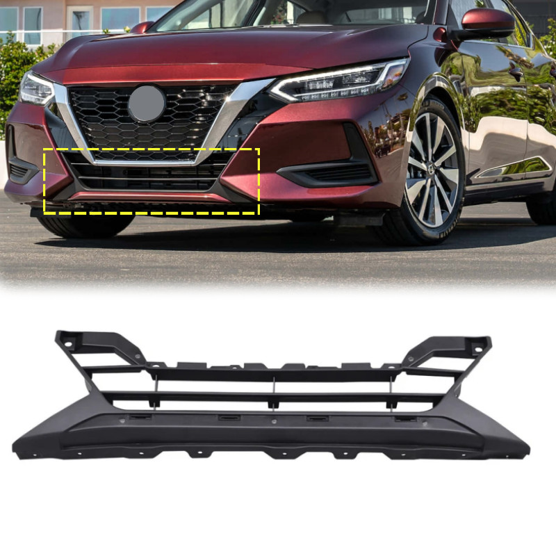 Fits 2020-2022 Nissan Sentra S,SV,SR Grille Front Bumper Lower Grill Assembly