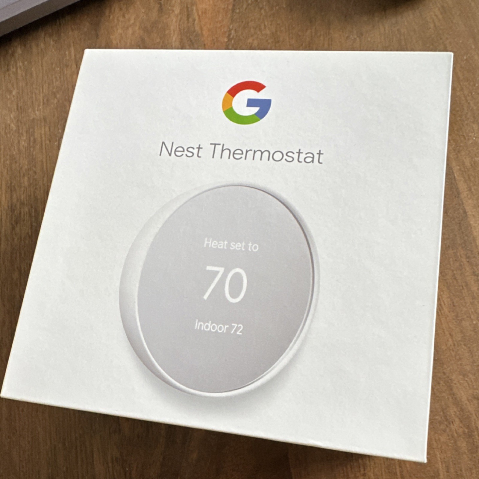 Google Nest Thermostat Programmable Digital Display Wi-Fi Snow Mercury Free