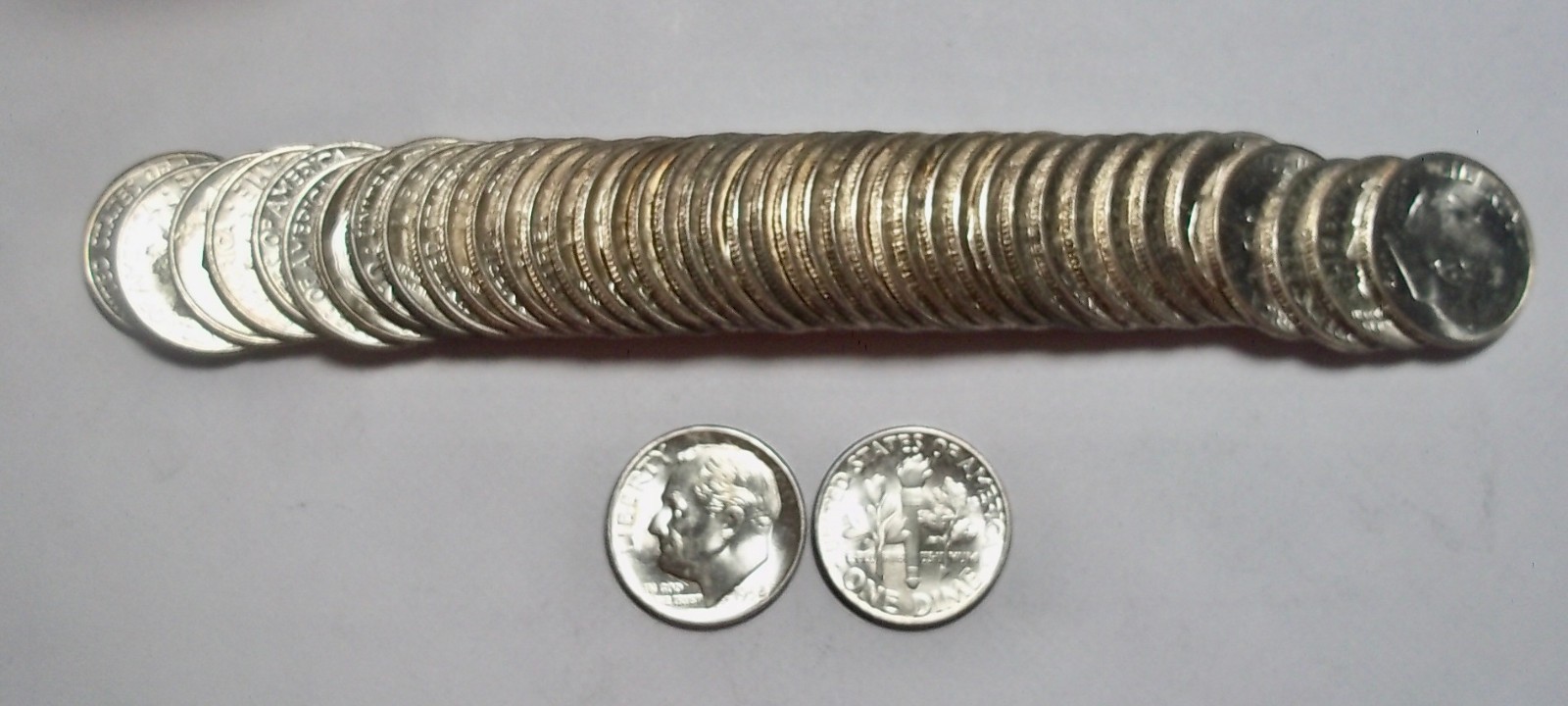 1 - 1952 - P   - ROOSEVELT  DIMES - BU - MS -