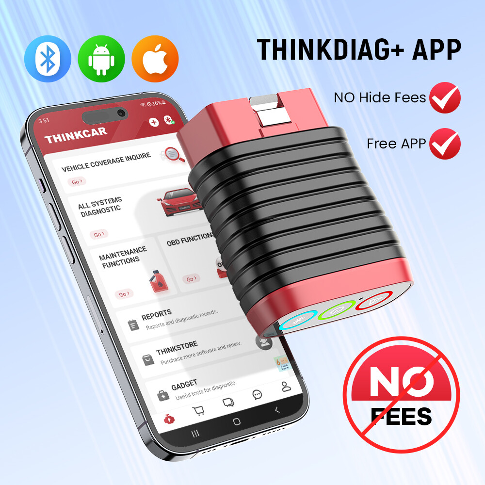 Thinkcar BD6 Car OBD2 Scanner Full System Fault Code Diagnostic Tool Free Update