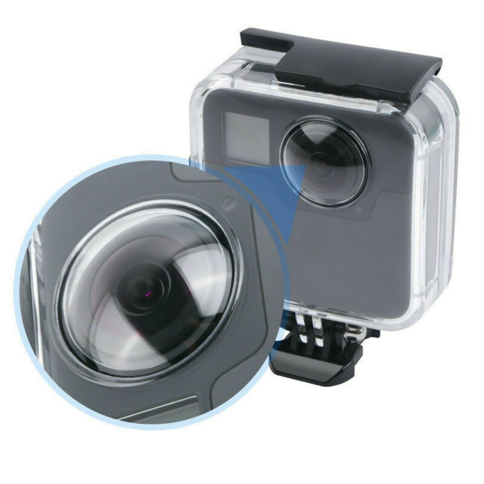 Waterproof Housing Protective Case Cover Underwater Diving for GoPro Fusion New