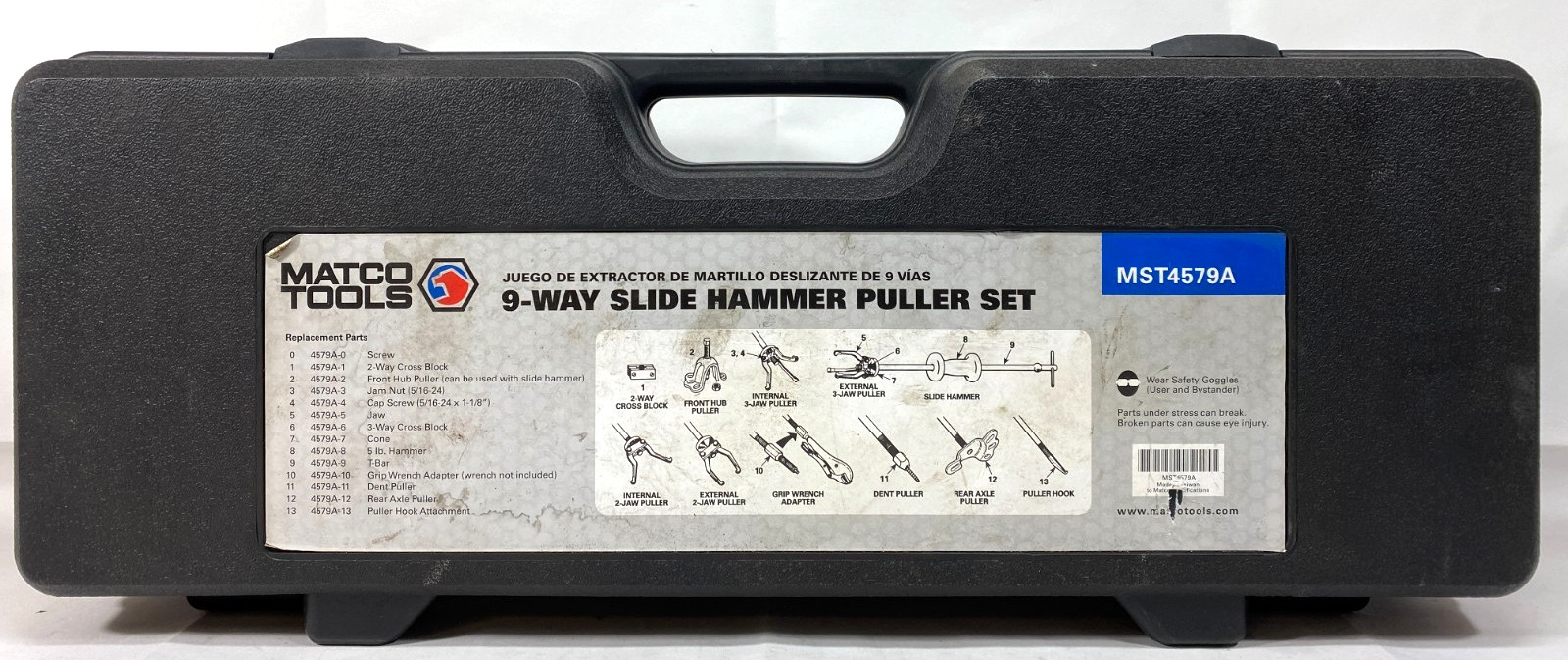 Matco Tools MST4579A - 9-Way Slide Hammer Puller Set